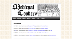Desktop Screenshot of medievalcookery.com
